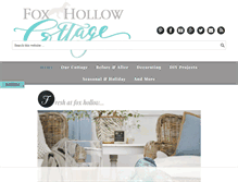 Tablet Screenshot of foxhollowcottage.com